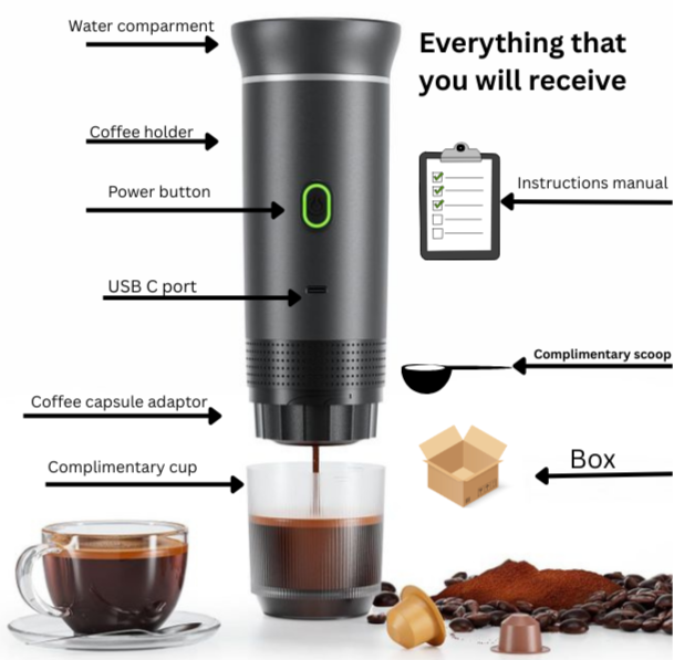 XTRA Outdoors 3 in 1 coffee maker