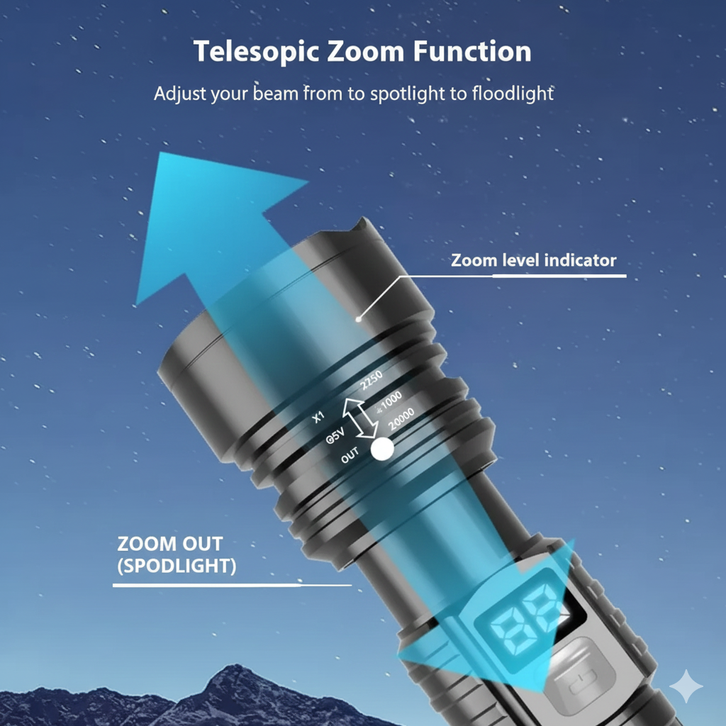 XTRA Outdoors Power Flashlight