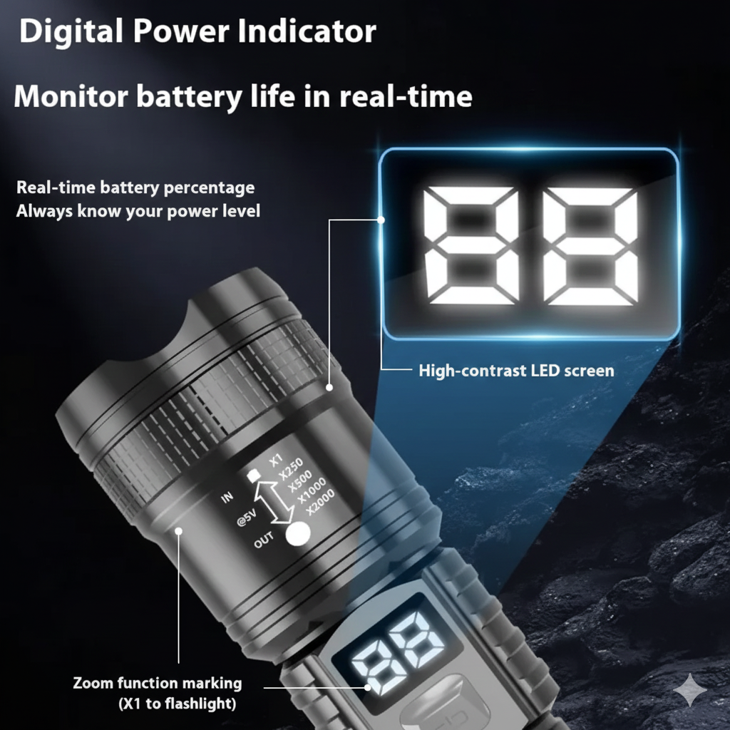 XTRA Outdoors Power Flashlight