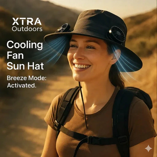 Solar Fan Rechargeable Brim Hat
